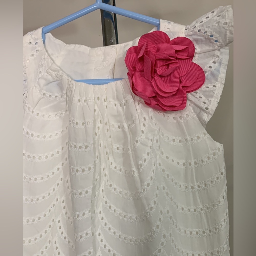Janie and Jack EYELET DRESS Size: 2T NWOT - Picture 3 of 9